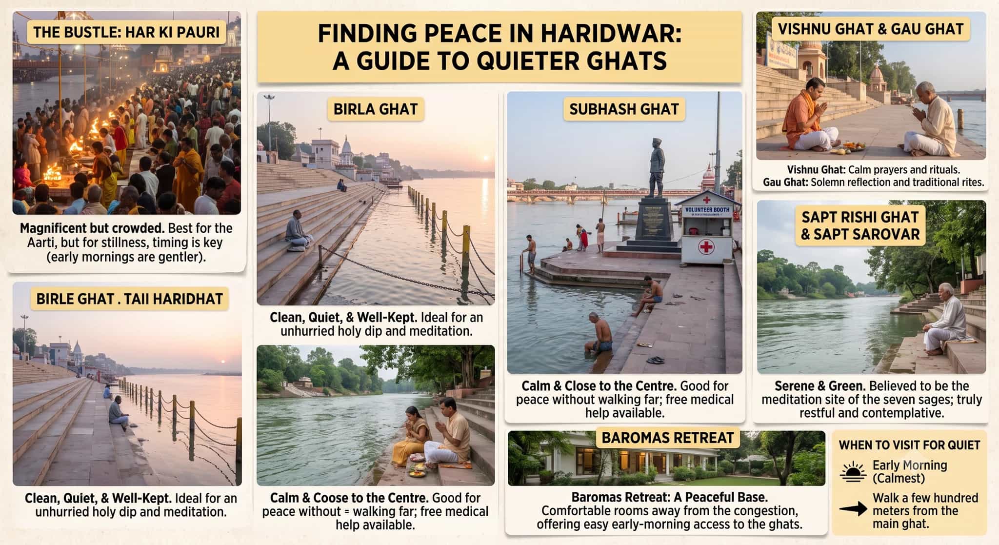 The Best Ghats in Haridwar for a Peaceful Experience